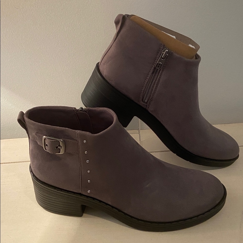 Bzees Olivia Machine Washable Stud Bootie Granite Gray 8.5M New